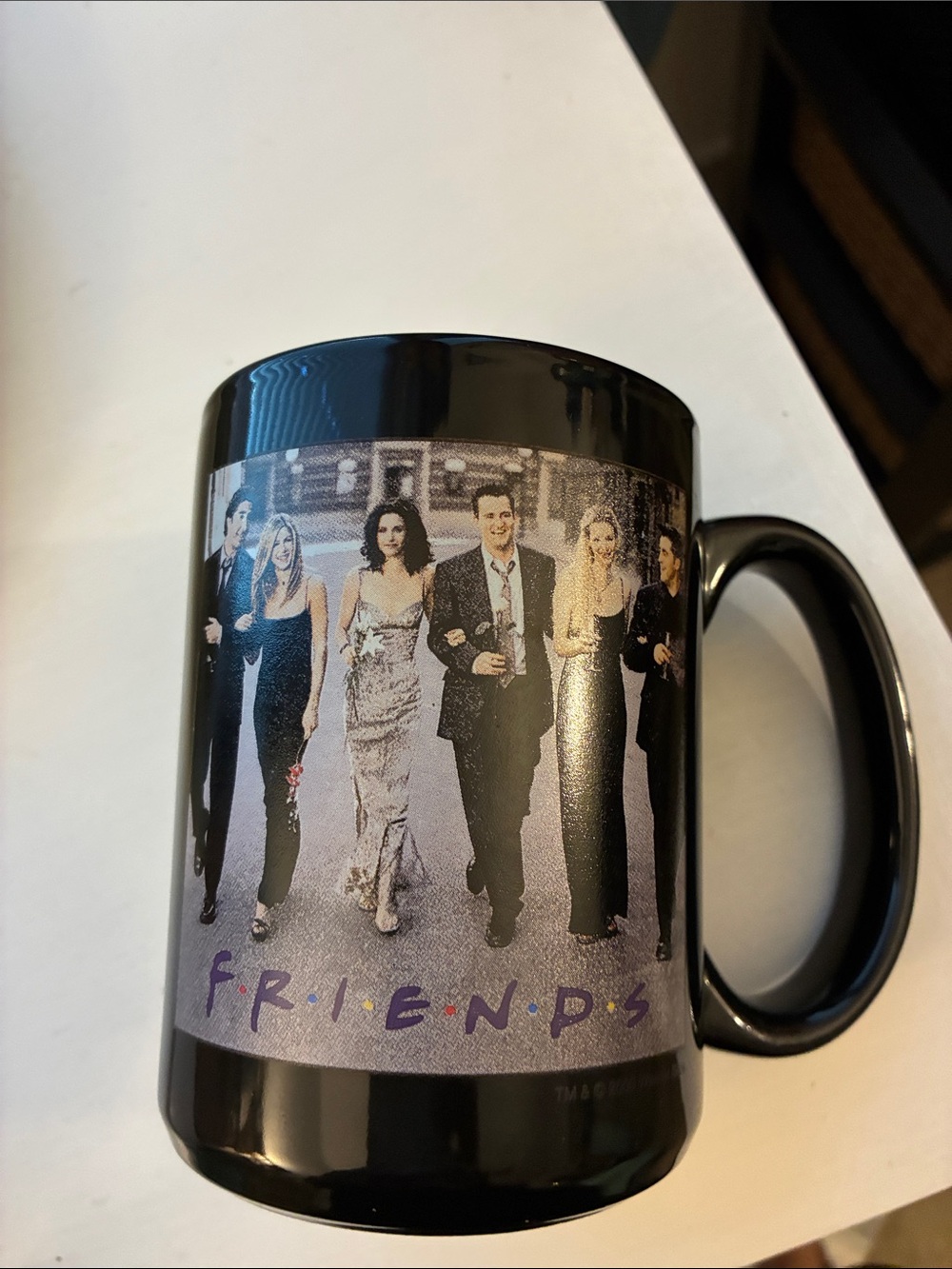 FRIENDS Black Photo Mug with Cast Image